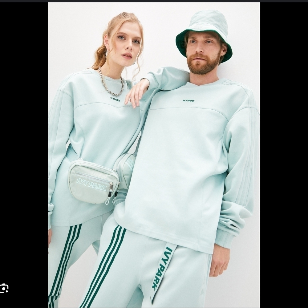 Ivy Park Adidas 4ALL UniteFit Unisex Green Embroidered Logo Sweatshirt XL
